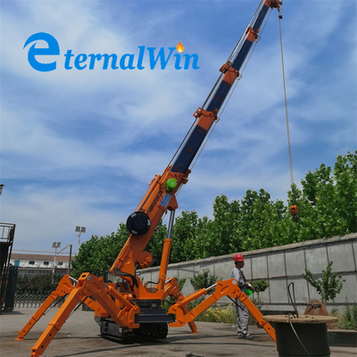 CE EPA EURO Electric Spider Crane Portable Lifting Crane Machine Bangun 3 Ton Crawler 2t 3t 5t 8t Mini Spider Crane