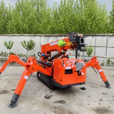 3 Ton 5 Ton 8 Ton Derek Crawler Laba-laba Kekuatan Ganda Dengan Fly Jib