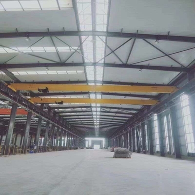 1-20 Ton Tenaga Listrik Single Girder Overhead Crane Dengan Electric Hoist