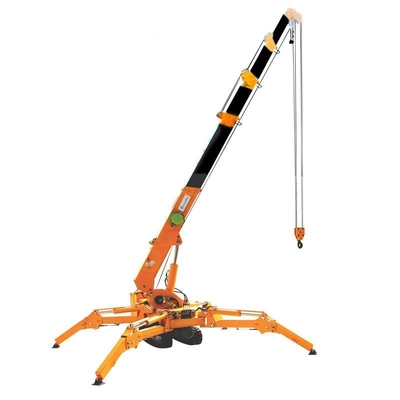 Mesin Diesel Yanmar Electric Mini Spider Crane Kapasitas Beban 3 Ton
