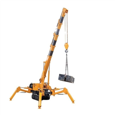 CE 5 Ton Spider Crawler Crane Mesin Diesel Electric Mini Spider Crane