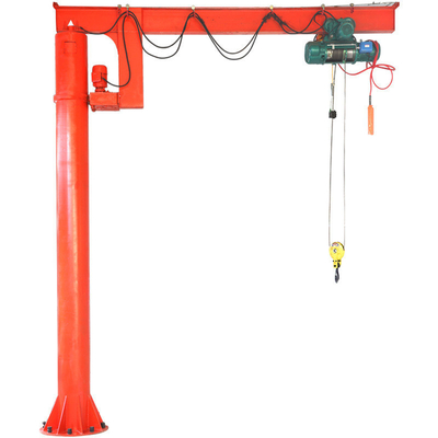 Kolom Remote Control Jib Crane Dengan Opsi Hoist Layanan OEM ODM