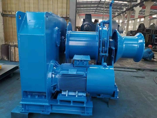 30ton menarik jangkar tambatan kapal Winch hidrolik laut dengan stasiun pompa hidrolik