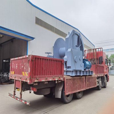 Winch Hidraulik Laut Baja Logam Winch Mooring Kapal Kapasitas 1-75ton