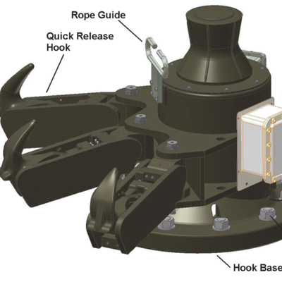 Cepat Pembebasan Dua Atau Tiga Hook Mooring Hook 400N Boat Towing Hook