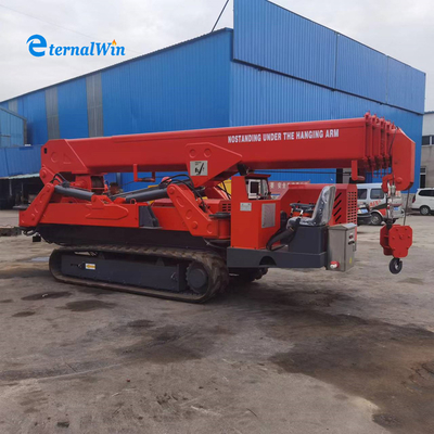 12ton Mobile Spider Crane Mesin Diesel Mesin konstruksi listrik