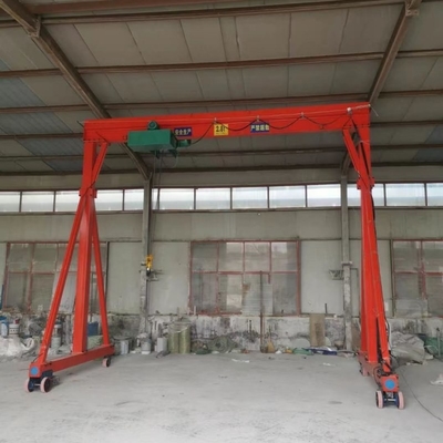 Single Girder Gantry Crane Dengan Roda Lift Listrik Untuk Konstruksi 3T 5T