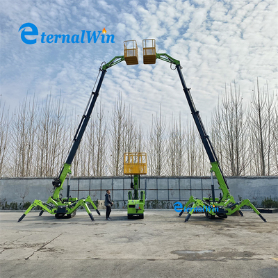 Mesin Diesel Crawler Spider Platform Kerja Udara 12m 14m