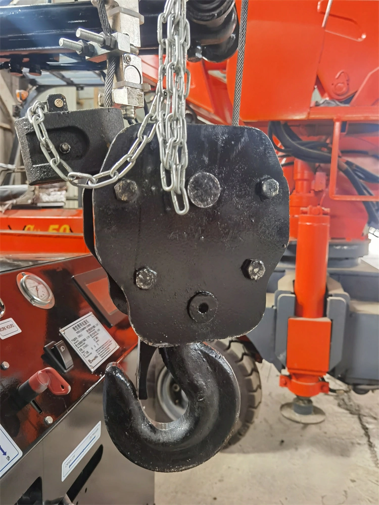 1 Ton 3 Ton 5 Ton Spider Crane Mini Crawler Mobile Crane Mini Crawler Crane Dengan Telescopic Boom 3