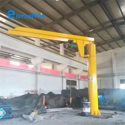 3 Ton Kapasitas Electric Hoist Jib Crane dengan Tinggi Angkat Disesuaikan untuk Angkat Berat