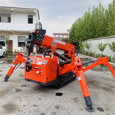8 Ton Diesel Listrik Dilacak Spider Lift Tugas Berat Spider Aerial Lift Untuk Lokasi Konstruksi