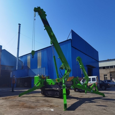 1.2ton sampai 12ton Kereta Mini 3 Ton Lipat Mesin Hidraulik Lift Spider Crane