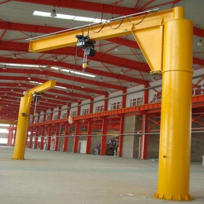Lantai Jib Crane Hoist Listrik 10 Ton Dipasang Dengan Lengan Ayun Kantilever