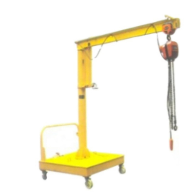 Derek Jib Bergerak Cantilever Mobile Dengan Chain Hoist 500kg