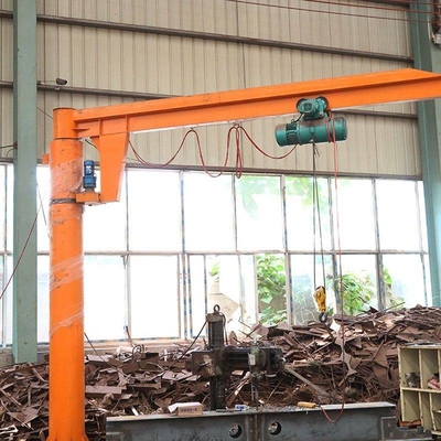 Jib Crane Kolom Remote Control 5 Ton Dengan Perlindungan Kelebihan Beban