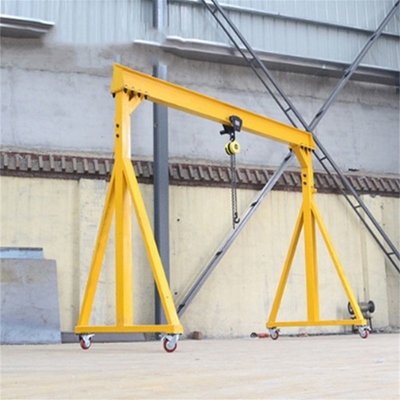 Aluminium Kecil Portabel Mobile Gantry Single Girder Electric Hoist 3T 5T