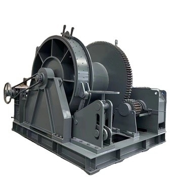 Metal Steel Marine Hydraulic Winch Dengan Customized Rated Load Dan Desain