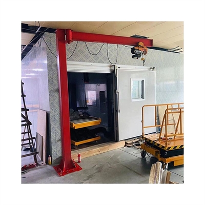 5T Cantilever Crane Tipe Kolom Jib Hoist Crane Rotasi Slewing 180-360 Derajat