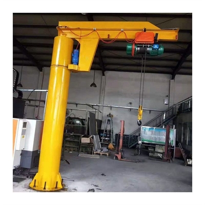 360 Derajat Slewing Arm Cantilever Jib Crane 500kg Dengan Electric Chain Hoist