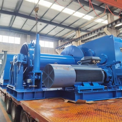 Winch Winch Jangkar Listrik Laut 700Kn Dengan Perangkat Pelepas Darurat