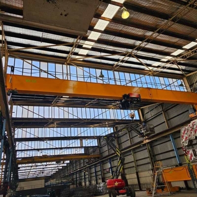 3T 10T Euro Mobile Single Bridge Overhead Crane Kabel Frame Light