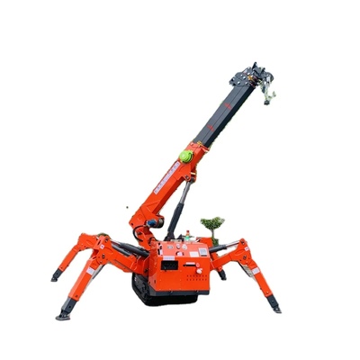 3 Ton Spider Crawler Crane dengan sistem pasokan sumber listrik dan diesel