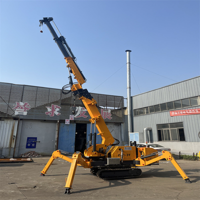 Listrik Dan Diesel Power Spider Crawler Crane Disesuaikan 2500kg