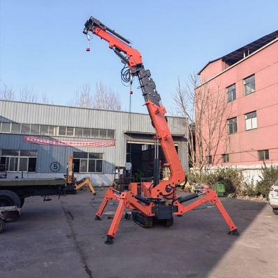 Mini Listrik Dan Diesel Mobile Lifting Crawler Spider Crane 5T 8T Telescopic Boom