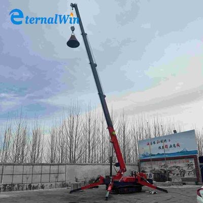 Listrik Dan Diesel Power Spider Crawler Crane Kuning Merah Hijau