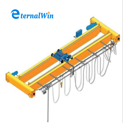 20T 50T Eropa Mobile Double Girder Crane Bepergian Overhead Crane Winch Trolley
