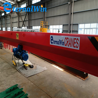 Mesin Crane Overhead Single Girder yang disesuaikan dengan konstruksi baja kekuatan tinggi dan tenaga listrik