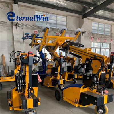 Warna Disesuaikan Kapasitas Beban 800Kg Lifter Kaca Vakum Dengan 360 Rotasi