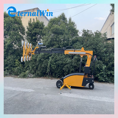 Customized 800Kg Vacuum Glass Lifter dengan 360 derajat Rotasi dan 5m Max Angkat Tinggi