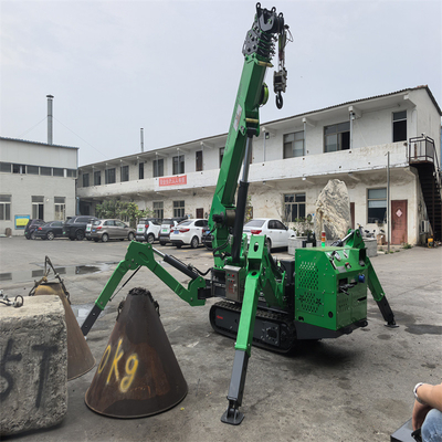 Telescopic 3 Ton Electric Diesel Powered Mini Spider Crane