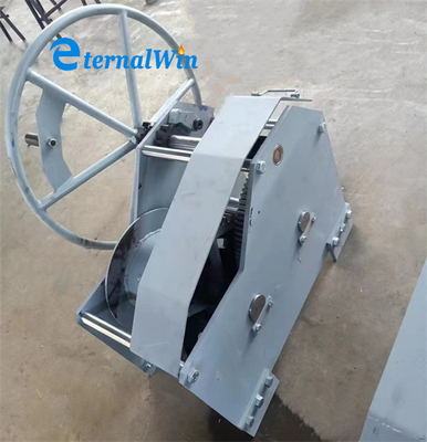 Peraturan drum 20kn 30kn 50kn Marinir Manual Hand Winch Untuk Mooring Boat / Menarik