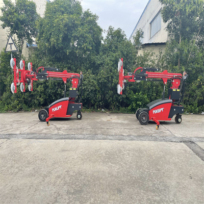 Baterai Didorong Maksimum Tinggi Angkat 360 derajat Rotasi Vacuum Glass Lifter