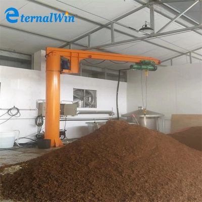 Lokakarya Kolom Tetap Cantilever Swing Arm 5m harga 1 ton Lifting Jib Crane