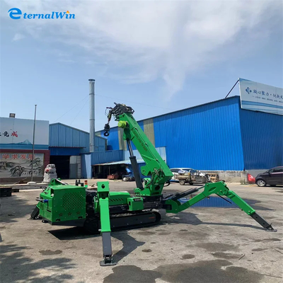 12 Ton Heavy Duty Electric Diesel Power Spider Crane Dengan Warna Kuning / Merah / Biru / Hitam atau Hijau