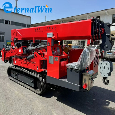 Telescopic Boom Mini Spider Cranes untuk Angkat 3-12 Ton