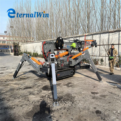 Telescopic Boom 3 Ton Spider Crane Kompak dan Peralatan Angkat Kuat