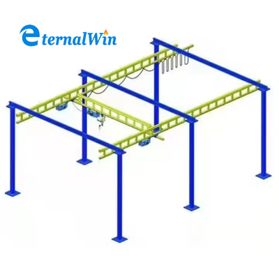 380V Power Source Strength Steel KBK Overhead Crane Machine Dengan Kinerja Kecepatan Disesuaikan