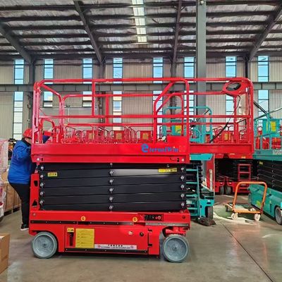PLC Control System Steel Boom Lifter untuk aplikasi tugas berat dan serbaguna