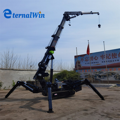 3-12T Spider Crawler Crane dengan Rotasi 360° dan Lift 9,7-22,5m