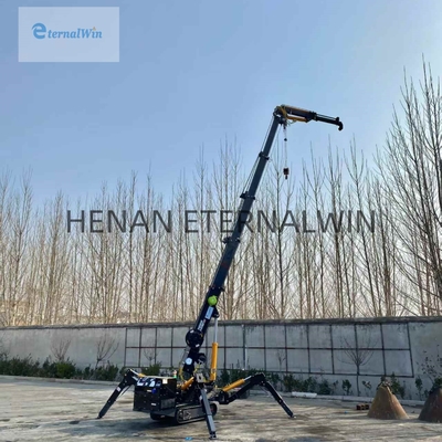 Derek Laba-laba Mini Diesel Listrik dengan Boom Teleskopik 2-12 Ton