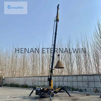 Mini Spider Crane 5 Ton Telescopic Boom Diesel Listrik