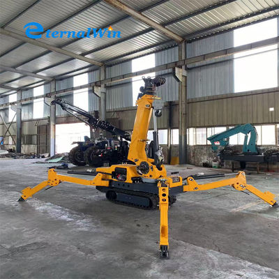 Kekuatan mesin 250 KW Spider Crawler Crane untuk 30% Gradability dan operasi tugas berat