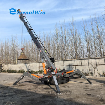 Derek Laba-laba Diesel 5 Ton dengan Jangkauan Kerja Maksimum 8.6m untuk Proyek Konstruksi Berat