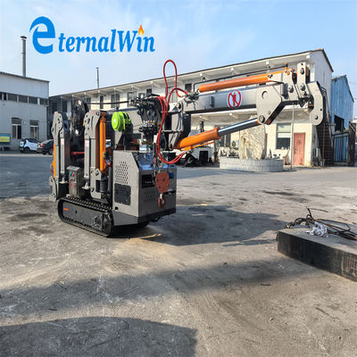 Remote Control Spider Crane 8 Ton Berat Operasi untuk Posisi yang Tepat