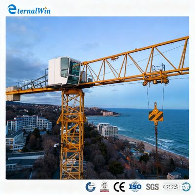 Luffing Jib Tower Crane | Peralatan Bangunan Bertingkat Tinggi Ruang Sempit Tower crane 6 ton Tower crane 8 ton